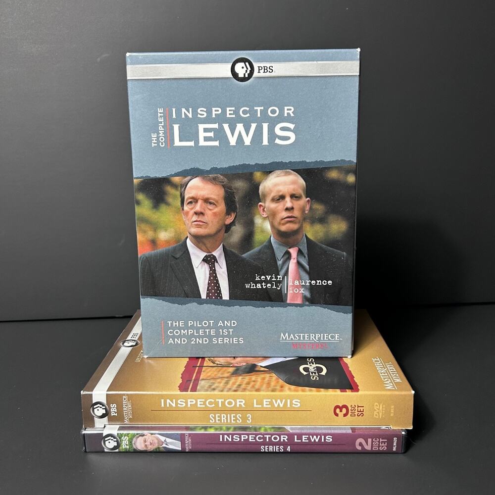 DVD PBS ITV Lewis British Detective Drama ~ Series 1-4 ~ Region 1 ~ Bundle Lot